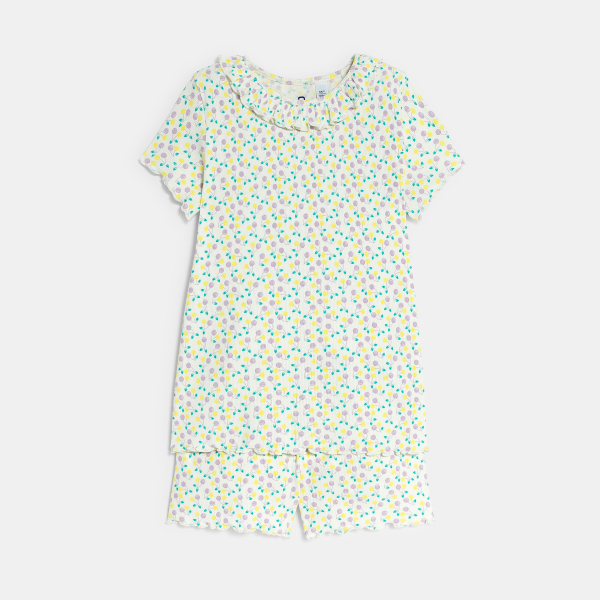 بيجاما قصيرة جيرسيه منقوشه للفتيات